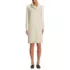 Women's Petite Cozy Lofty Cowl Neck Sweater Dress, Front