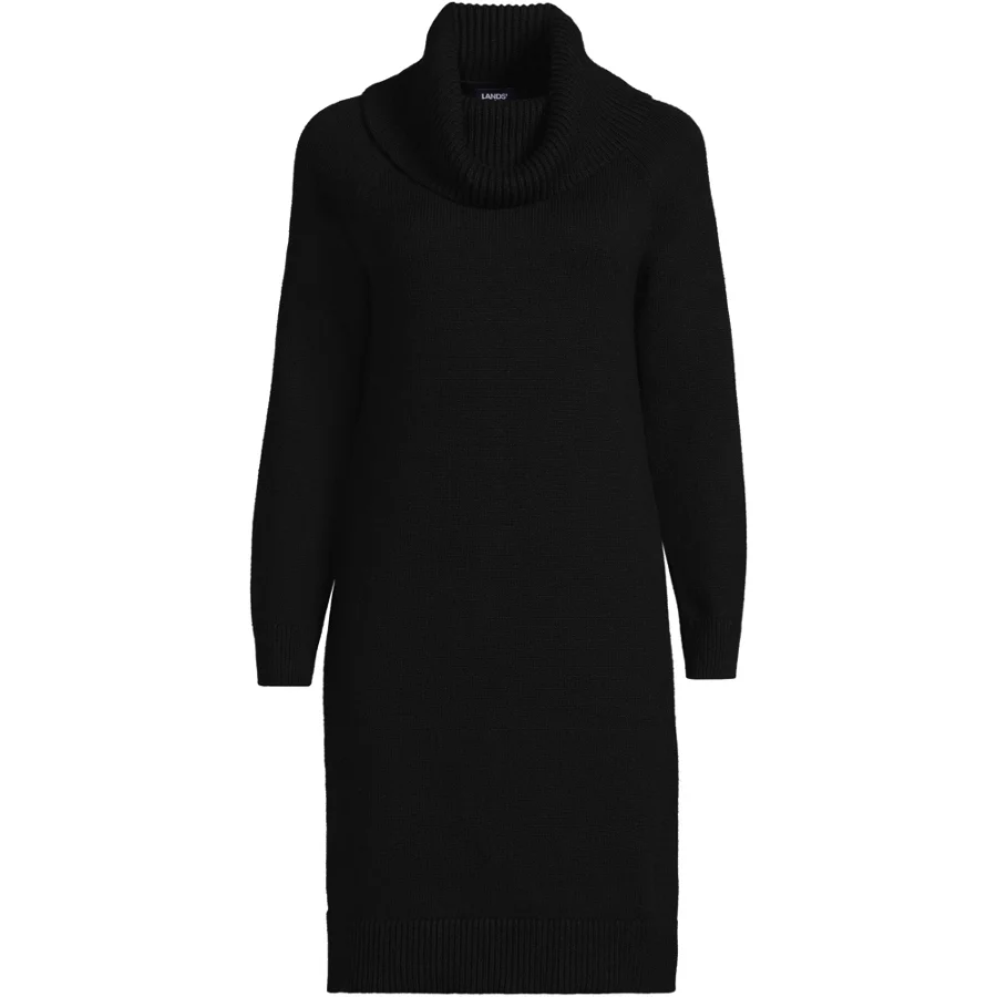 Women's Cozy Lofty Cowl Neck Sweater Dress view 1