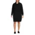 Women's Plus Size Cozy Lofty Cowl Neck Sweater Dress, Front