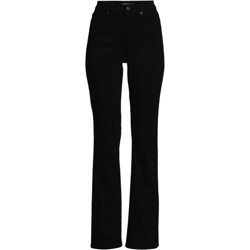 Jean bootcut noir shop femme taille haute