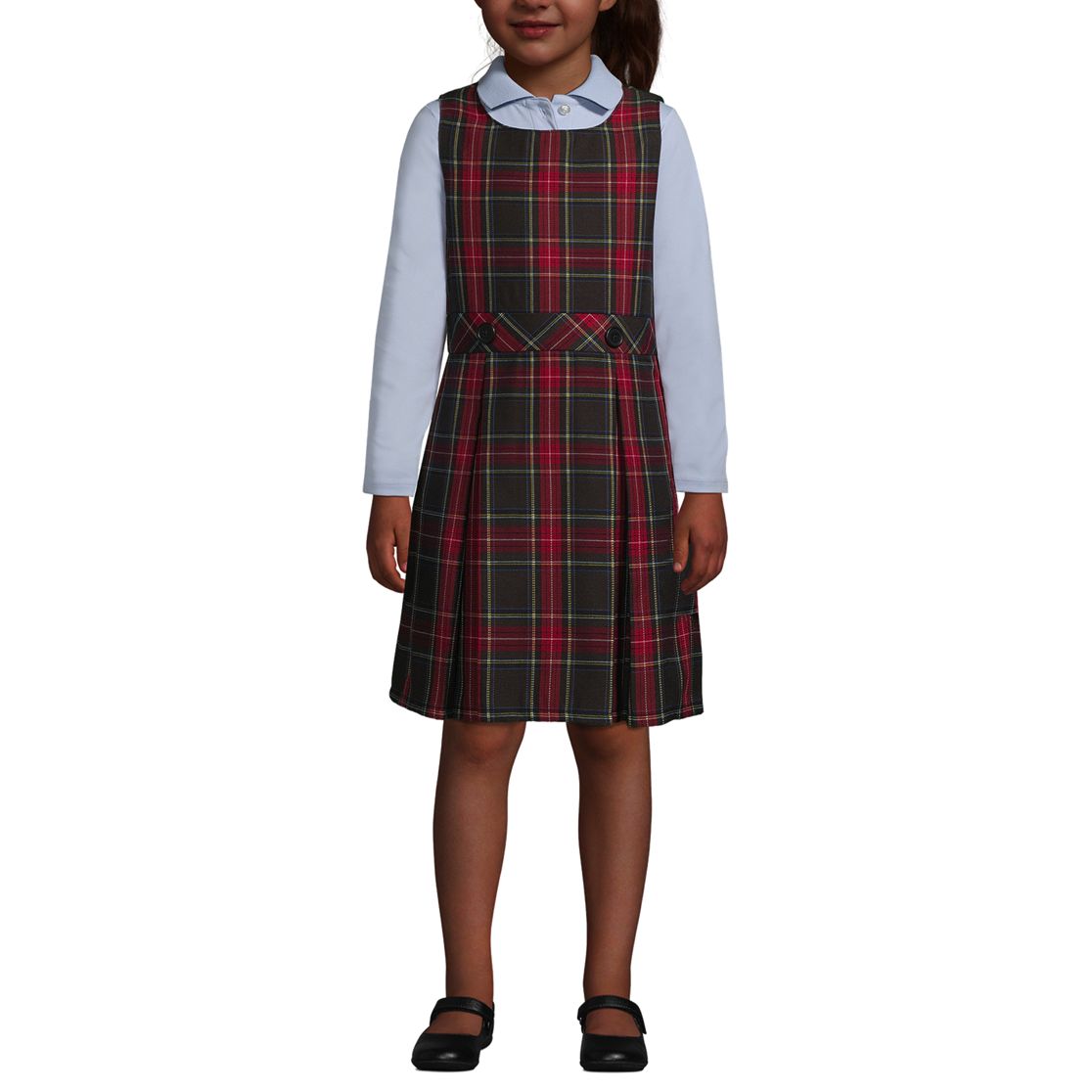 School Uniform Custom Girls Plaid Jumper