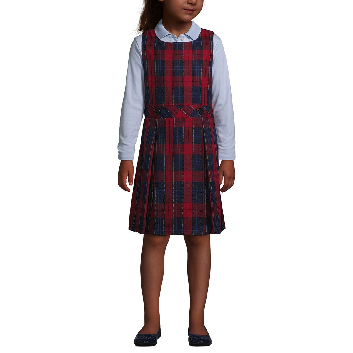 School Uniform Custom Girls Plaid Jumper