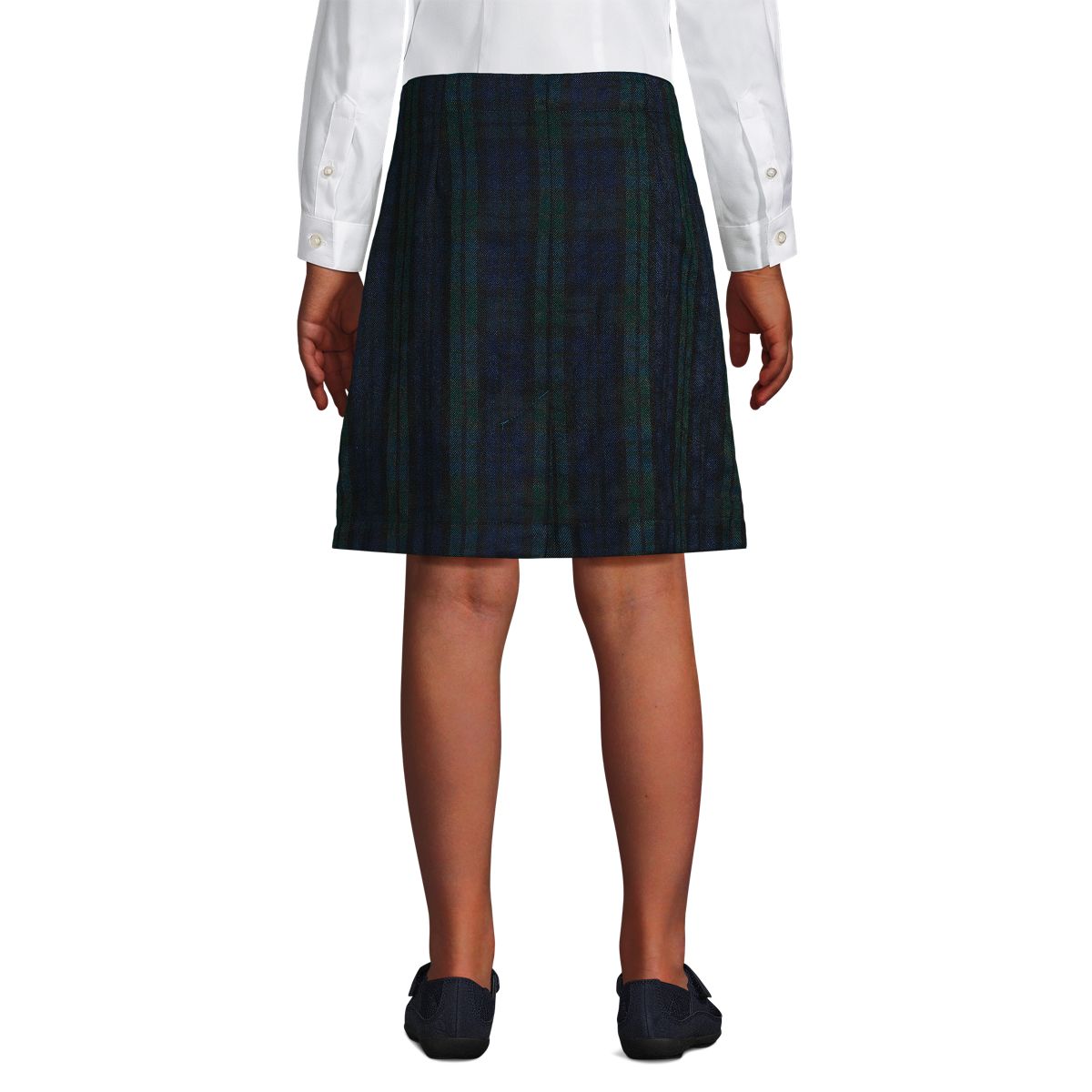 School Uniform Custom Girls Plaid Skort Top of Knee