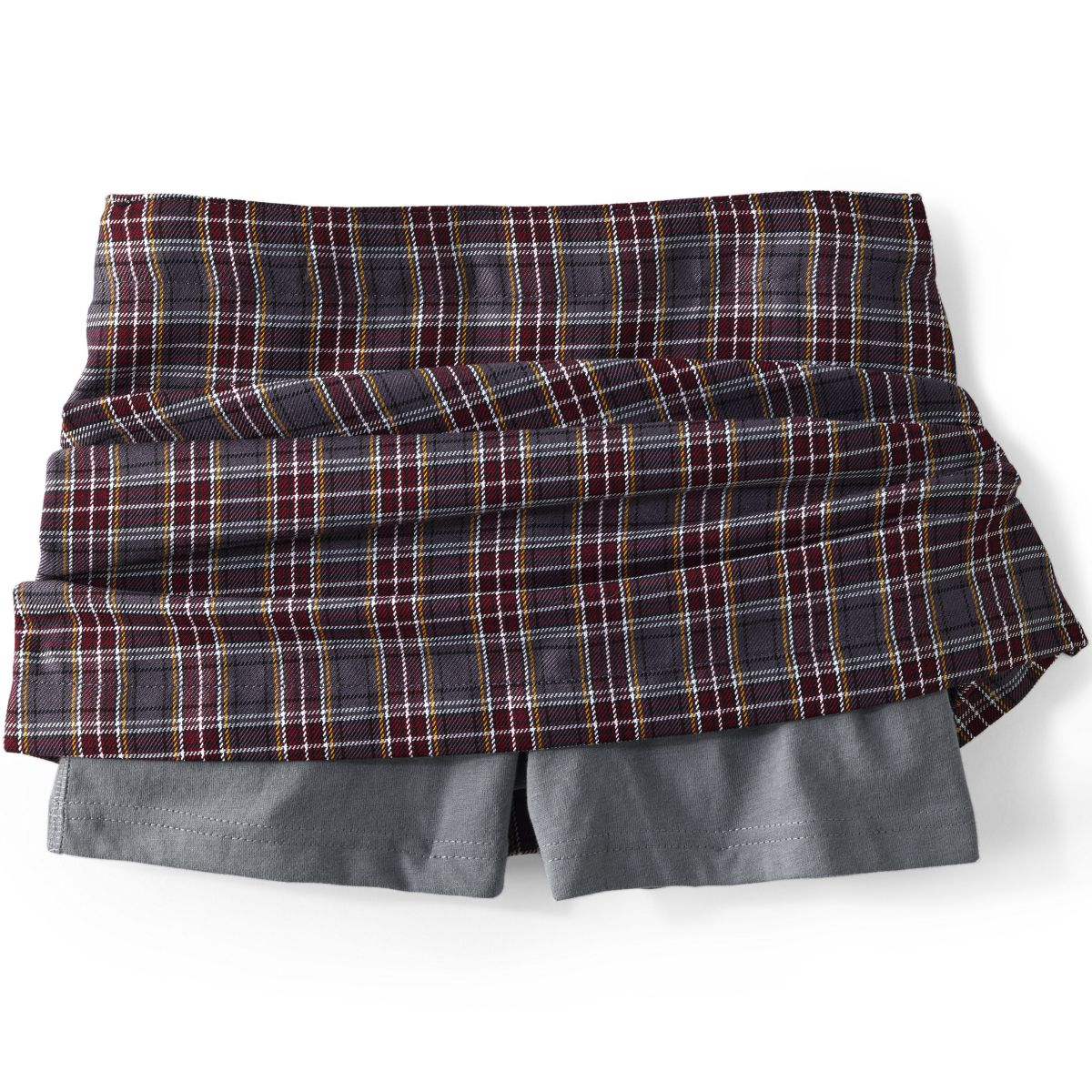 School Uniform Custom Girls Plaid Skort Top of Knee