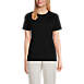 Women's Relaxed Short Sleeve Pima Cotton Crewneck, Front