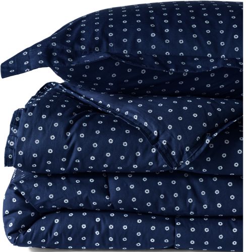 300 Thread Count Cotton Smooth Percale Printed Comforter, Front
