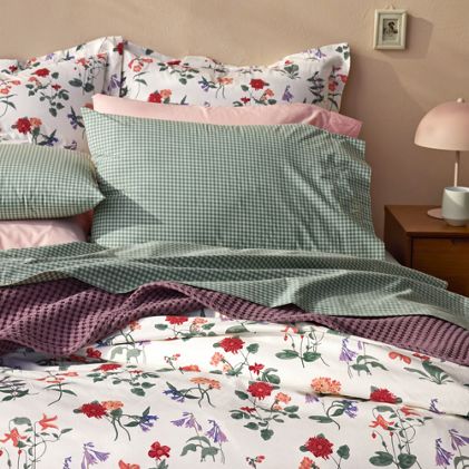 300 Thread Count Cotton Smooth Percale Bedding - primary