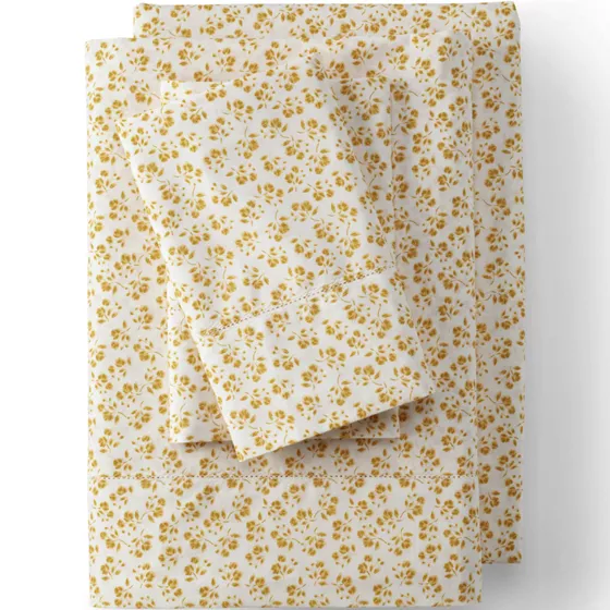 300 Thread Count Cotton Smooth Percale Bed Sheets - primary