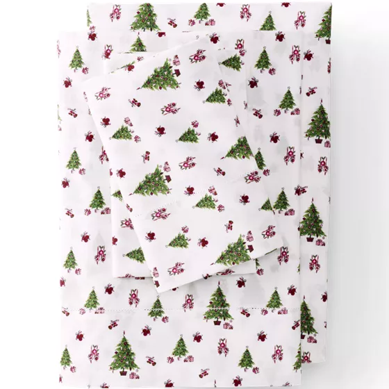 300 Thread Count Cotton Smooth Percale Bed Sheets - primary