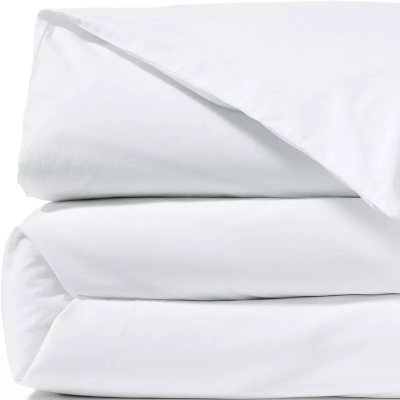 300 Thread Count Cotton Smooth Percale Duvet Bed Cover, alternative image