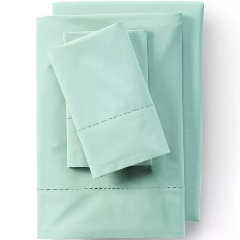 300 Thread Count Cotton Percale Bed Sheet Set, Front