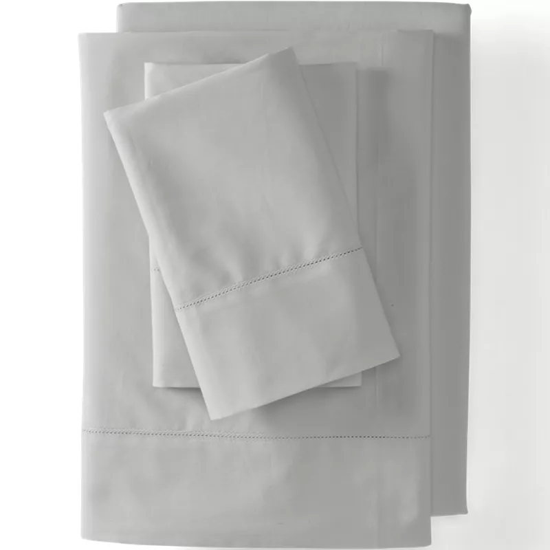 300 Thread Count Cotton Percale Bed Sheet Set, Front