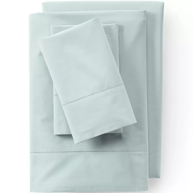 300 Thread Count Cotton Percale Bed Sheet Set, Front
