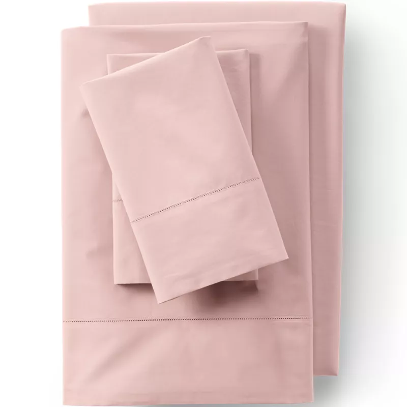 300 Thread Count Cotton Percale Bed Sheet Set, Front