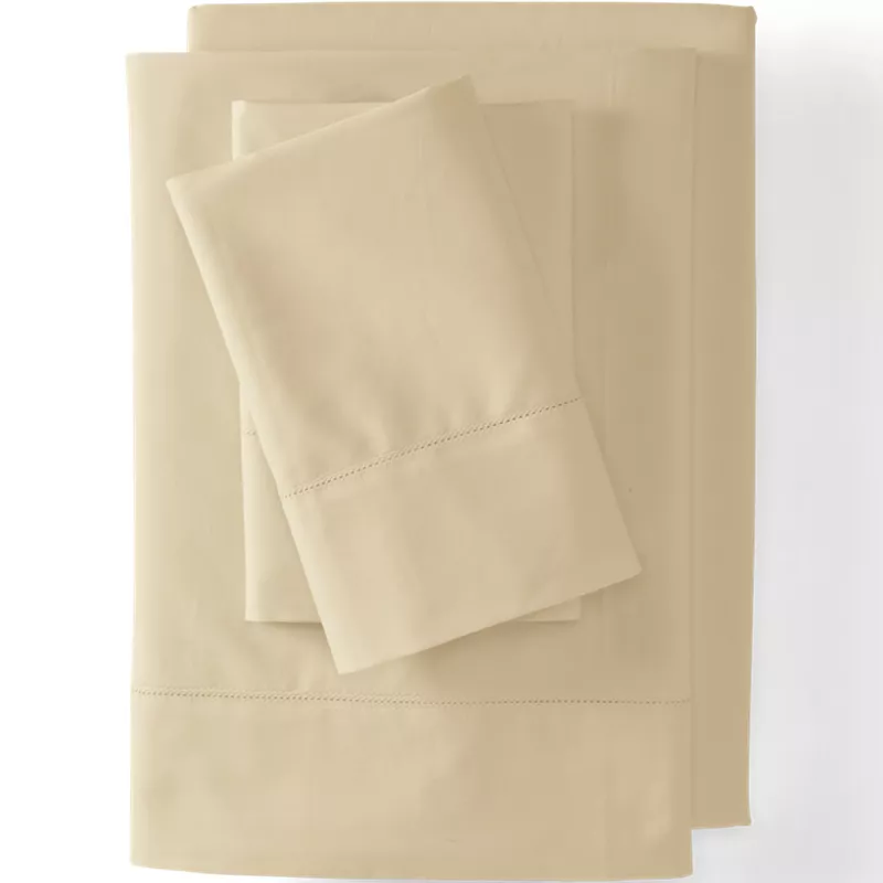 300 Thread Count Cotton Percale Bed Sheet Set, Front