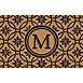 Bungalow Flooring Resisal Monogrammed Doormat Daisy Circles, alternative image