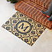 Bungalow Flooring Resisal Monogrammed Doormat Daisy Circles, alternative image