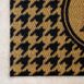 Bungalow Flooring Resisal Monogrammed Doormat Houndstooth, alternative image