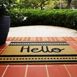 Bungalow Flooring Resisal Doormat Hello Ribbon, alternative image