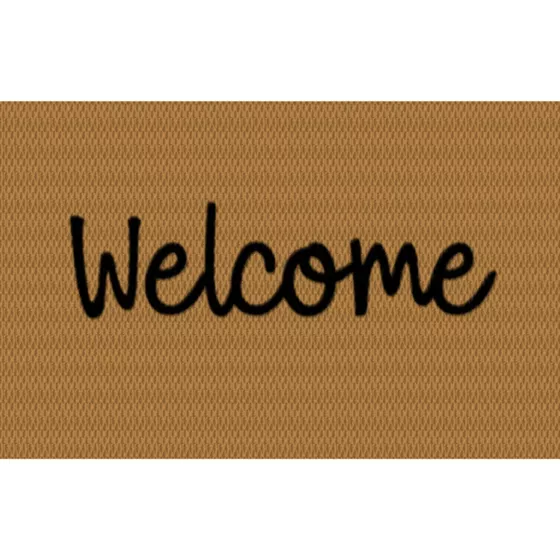 Matterly Neighburly Doormat Script Welcome - primary