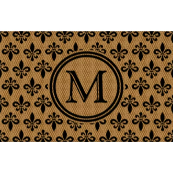 Matterly Neighburly Monogrammed Doormat Fleur Field - primary
