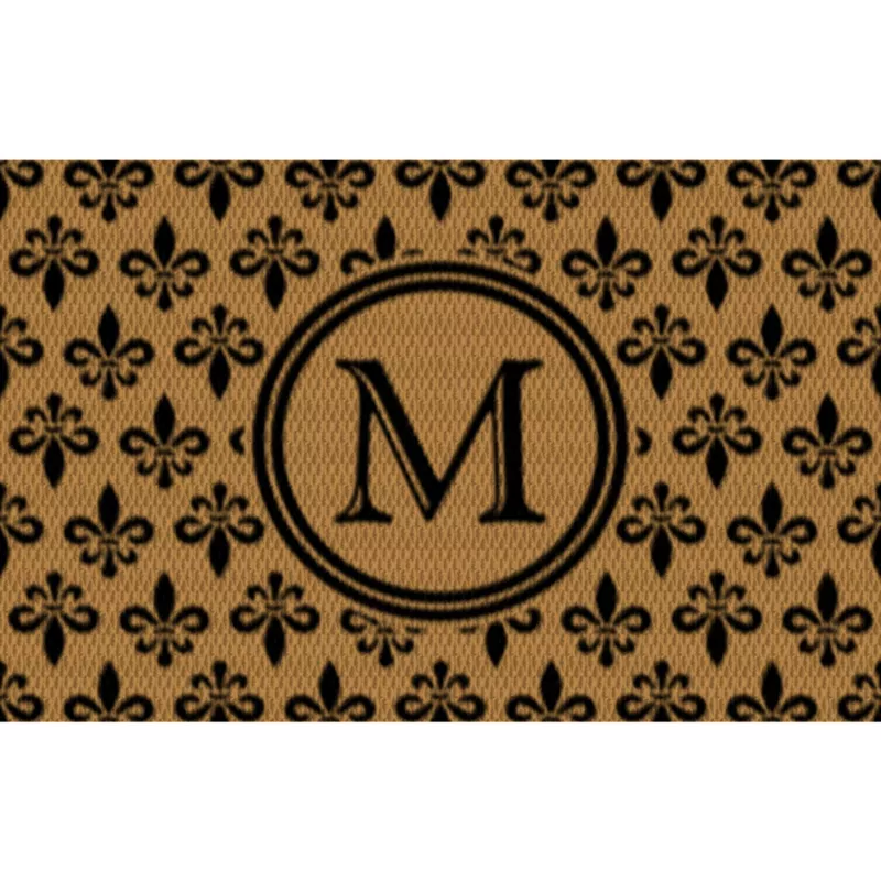 Matterly Neighburly Monogrammed Doormat Fleur Field, alternative image