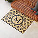 Bungalow Flooring Resisal Monogrammed Doormat Fleur Field, alternative image