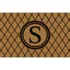 Matterly Neighburly Monogrammed Doormat Argyle, alternative image