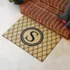 Matterly Neighburly Monogrammed Doormat Argyle, alternative image