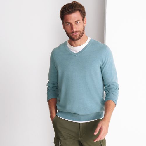 Pull homme discount laine col v