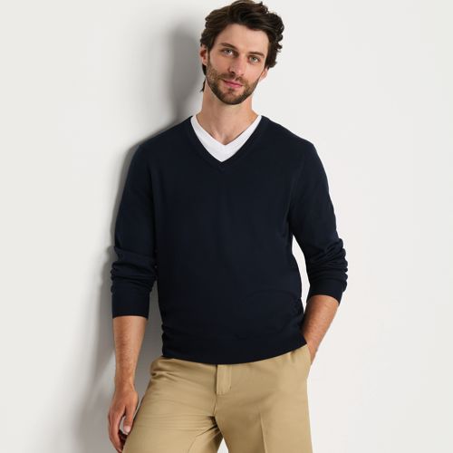 Herren pullover v ausschnitt lila store