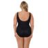Miraclesuit Plus Size Women's Must Have Pin Point Oceanus V-neck Slimming One Piece Swimsuit, Back