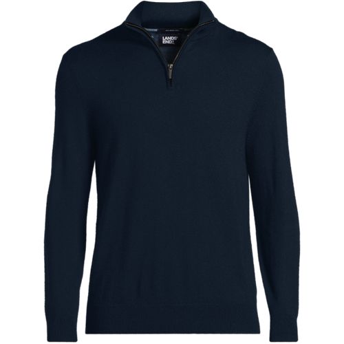 Men's Half Zip Merino Jumper Lands' End