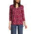 Women's 3/4 Sleeve Light Weight Jersey V-neck Top, Front