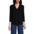 Women's 3/4 Sleeve Light Weight Jersey V-neck Top, Front