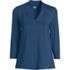 Women's 3/4 Sleeve Light Weight Jersey V-neck Top, Back