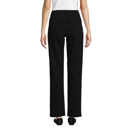 Women's High Rise Chino Utility Straight Leg Pants, Back