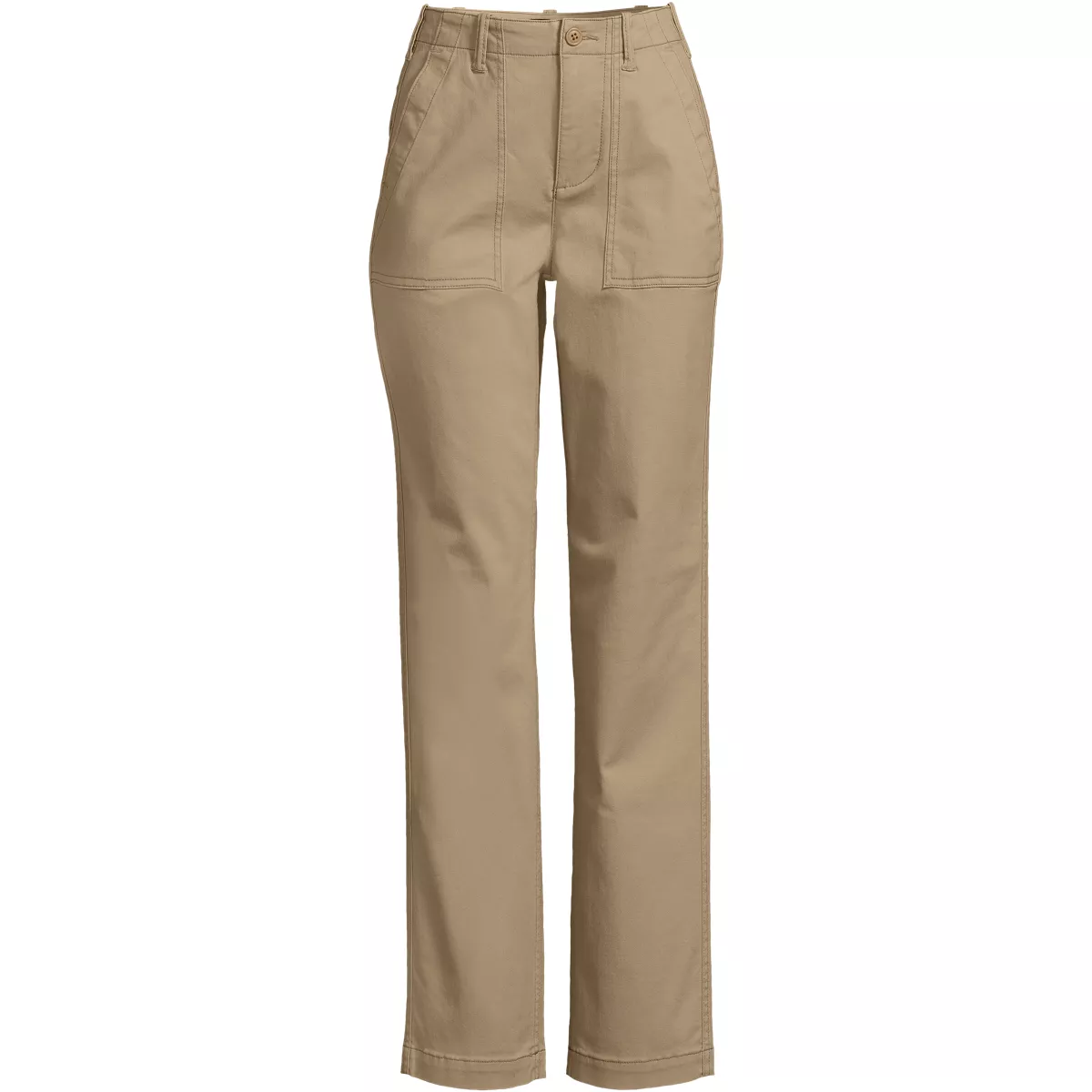 Women's High Rise Chino Utility Straight Leg Pants