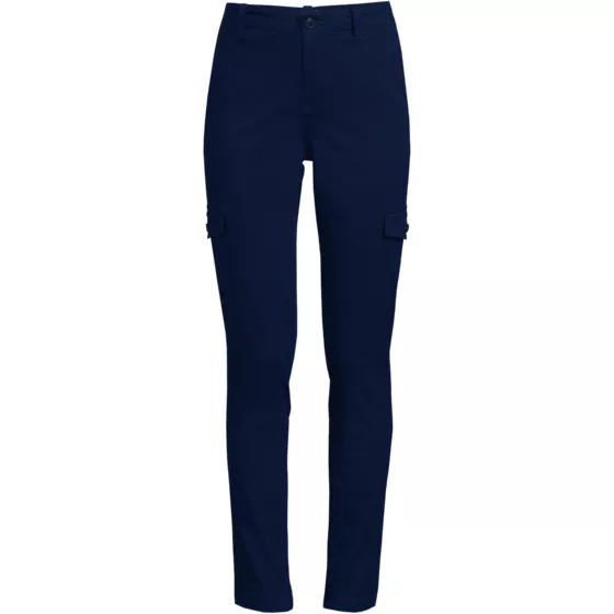 Women's Mid Rise Slim Cargo Chino Pants - primary