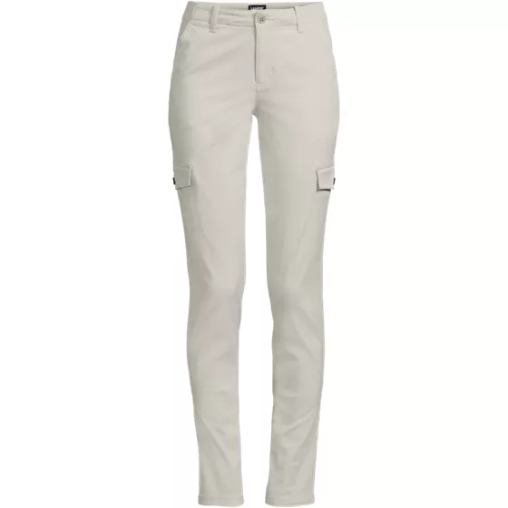 Women's Mid Rise Slim Cargo Chino Pants - primary
