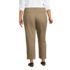 Women's Plus Size Mid Rise Classic Straight Leg Chino Ankle Pants, Back
