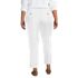 Women's Plus Size Mid Rise Classic Straight Leg Chino Ankle Pants, Back