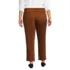Women's Plus Size Mid Rise Classic Straight Leg Chino Ankle Pants, Back