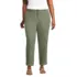 Women's Plus Size Mid Rise Classic Straight Leg Chino Ankle Pants, Front