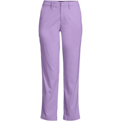 Women's Mid Rise Classic Straight Leg Chino Ankle Pants - image 5