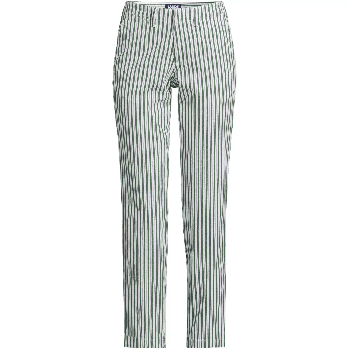 Women's Mid Rise Classic Straight Leg Chino Ankle Pants