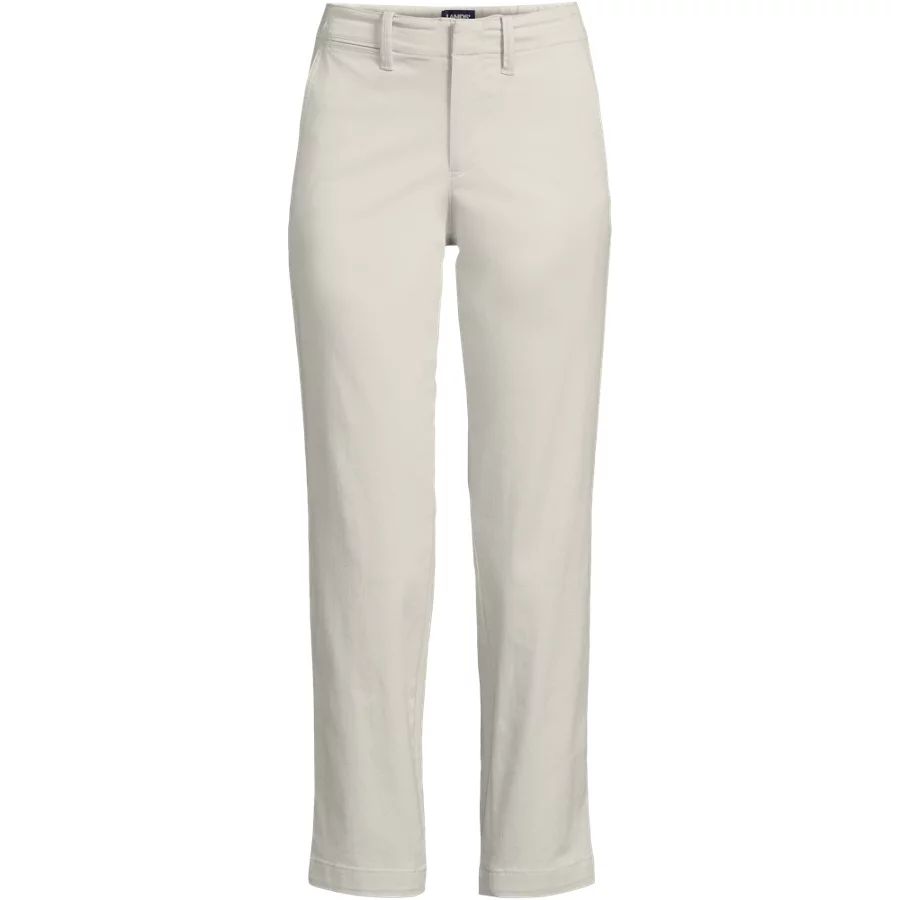 Women's Mid Rise Classic Straight Leg Chino Ankle Pants view 1