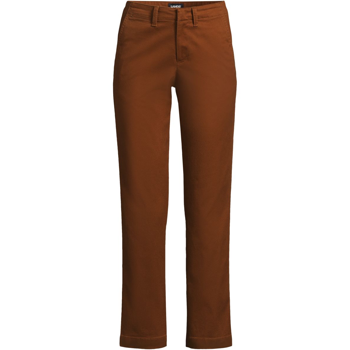 Women's Mid Rise Classic Straight Leg Chino Ankle Pants