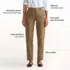 Women's Mid Rise Classic Straight Leg Chino Ankle Pants, alternative image