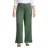 Women's Plus Size High Rise 5 Pocket Wide Leg Chino Pants, Front